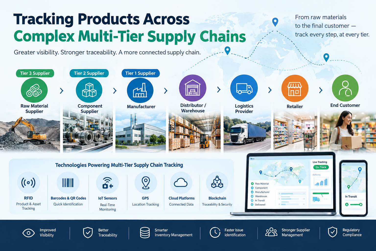 Tracking Products Across Complex Multi-Tier Supply Chains